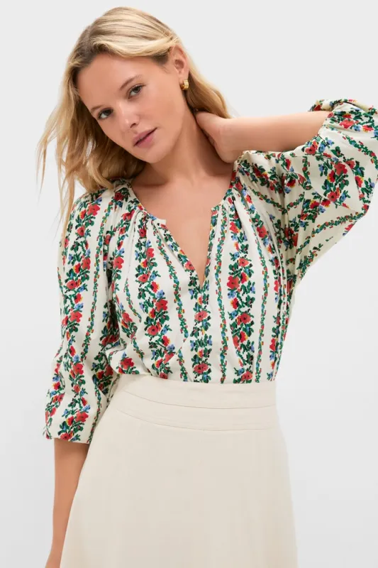 Tapestry Floral Chariot Top sold by Tuckernuck