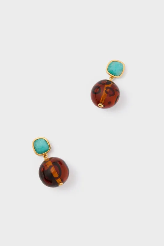 Leopard Pia Earrings sold by Tuckernuck