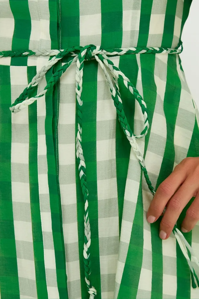 Green Gingham Cindy Mini Dress sold by Tuckernuck product image thumbnail 5