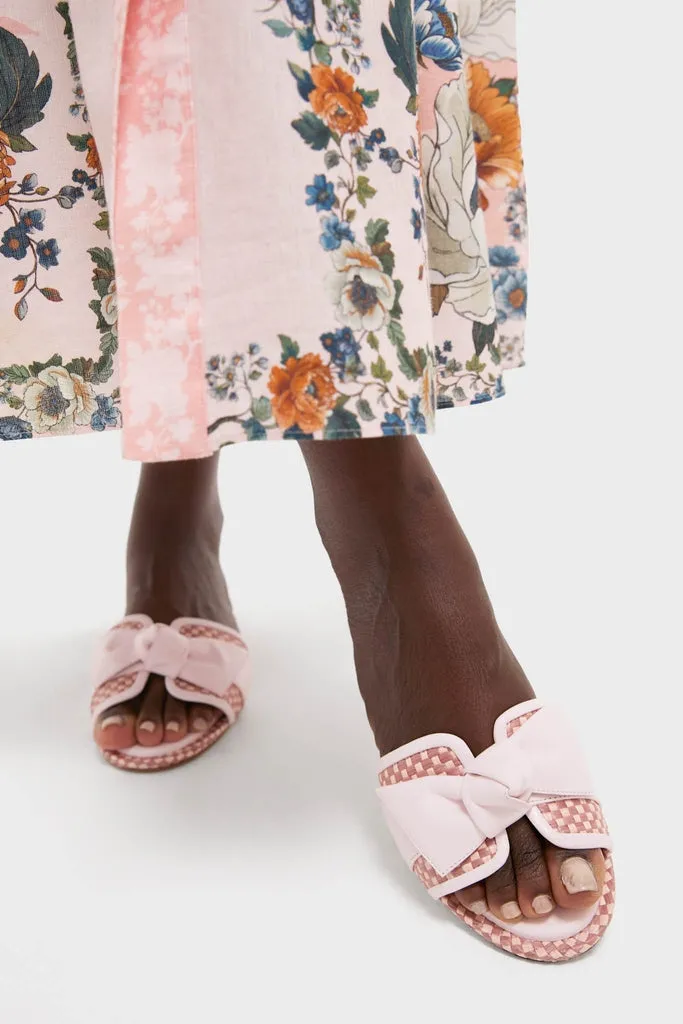 Frost Pink Maci Clarita Padded Raffia Flats sold by Tuckernuck product image thumbnail 2