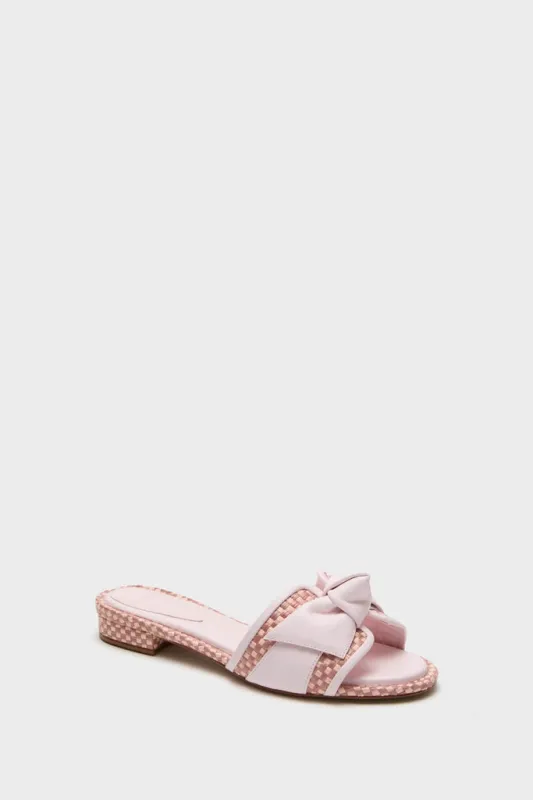 Frost Pink Maci Clarita Padded Raffia Flats sold by Tuckernuck