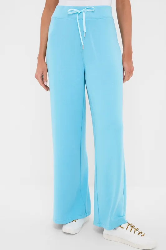 Bright Blue Wide Leg Comfort Stretch Finn Pants sold by Tuckernuck