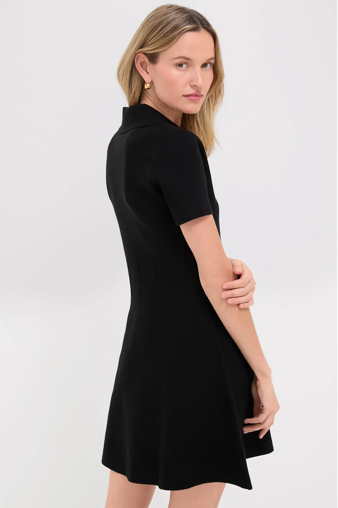 Black Knit Renata Polo Dress sold by Tuckernuck product image thumbnail 4