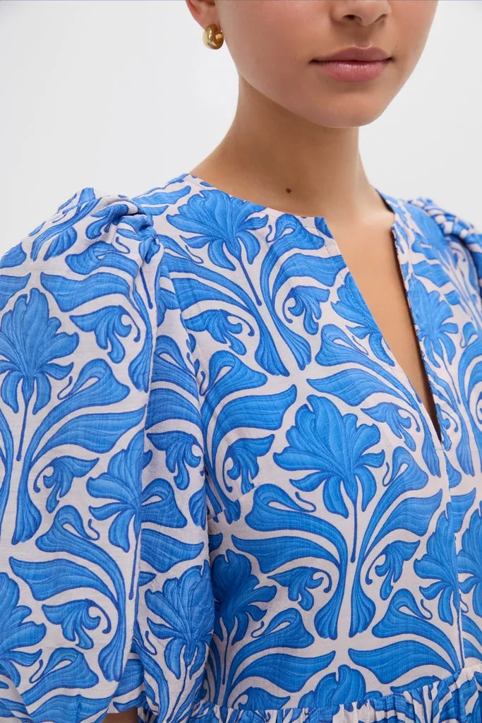 Blue Geo Floral Cara Maxi Dress sold by Tuckernuck product image thumbnail 2