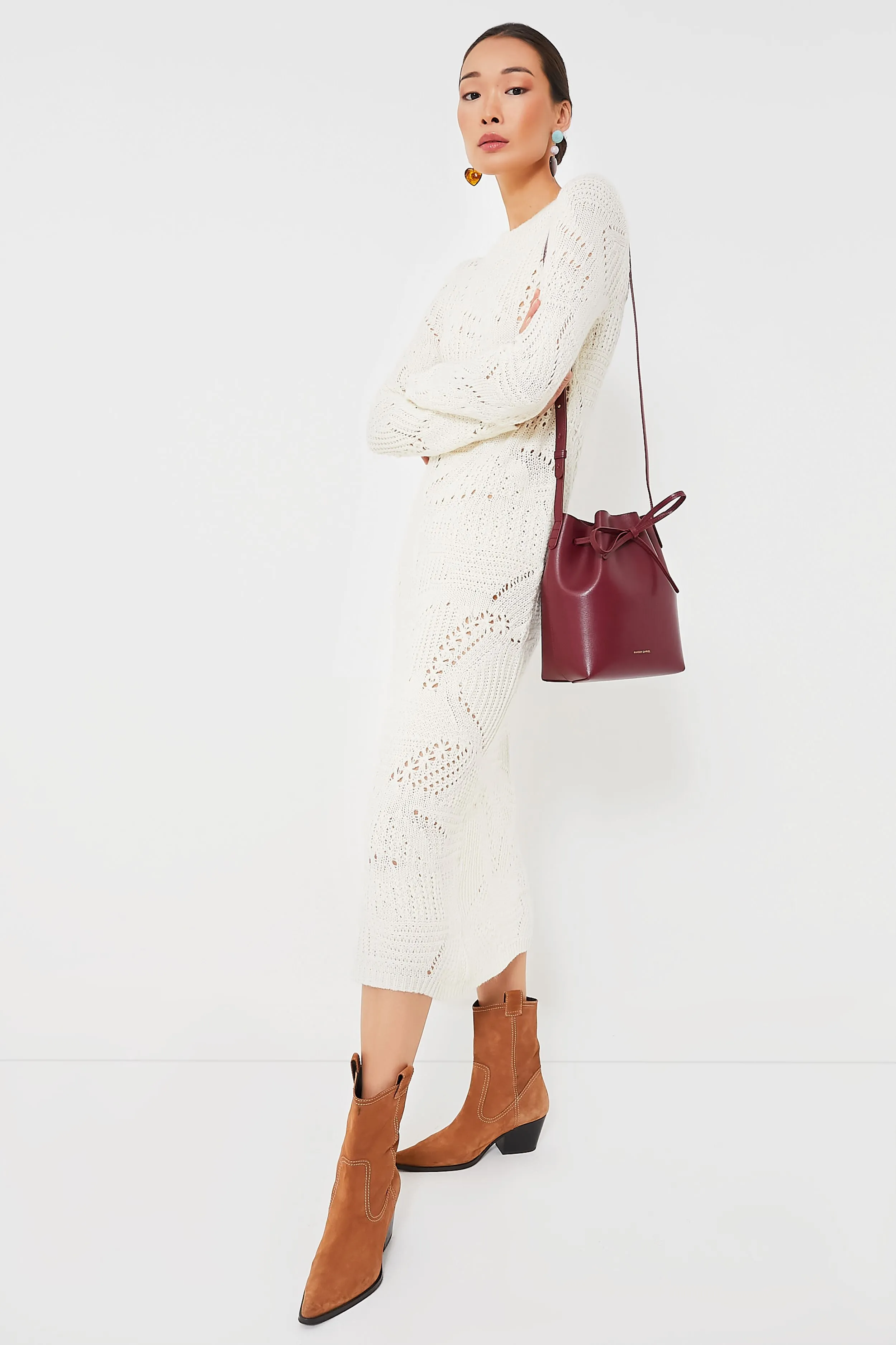 Cream Knit Maxi Dress sold by Tuckernuck product image thumbnail 2