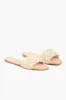 Woven Raffia Natural Leather Sandals sold by Tuckernuck