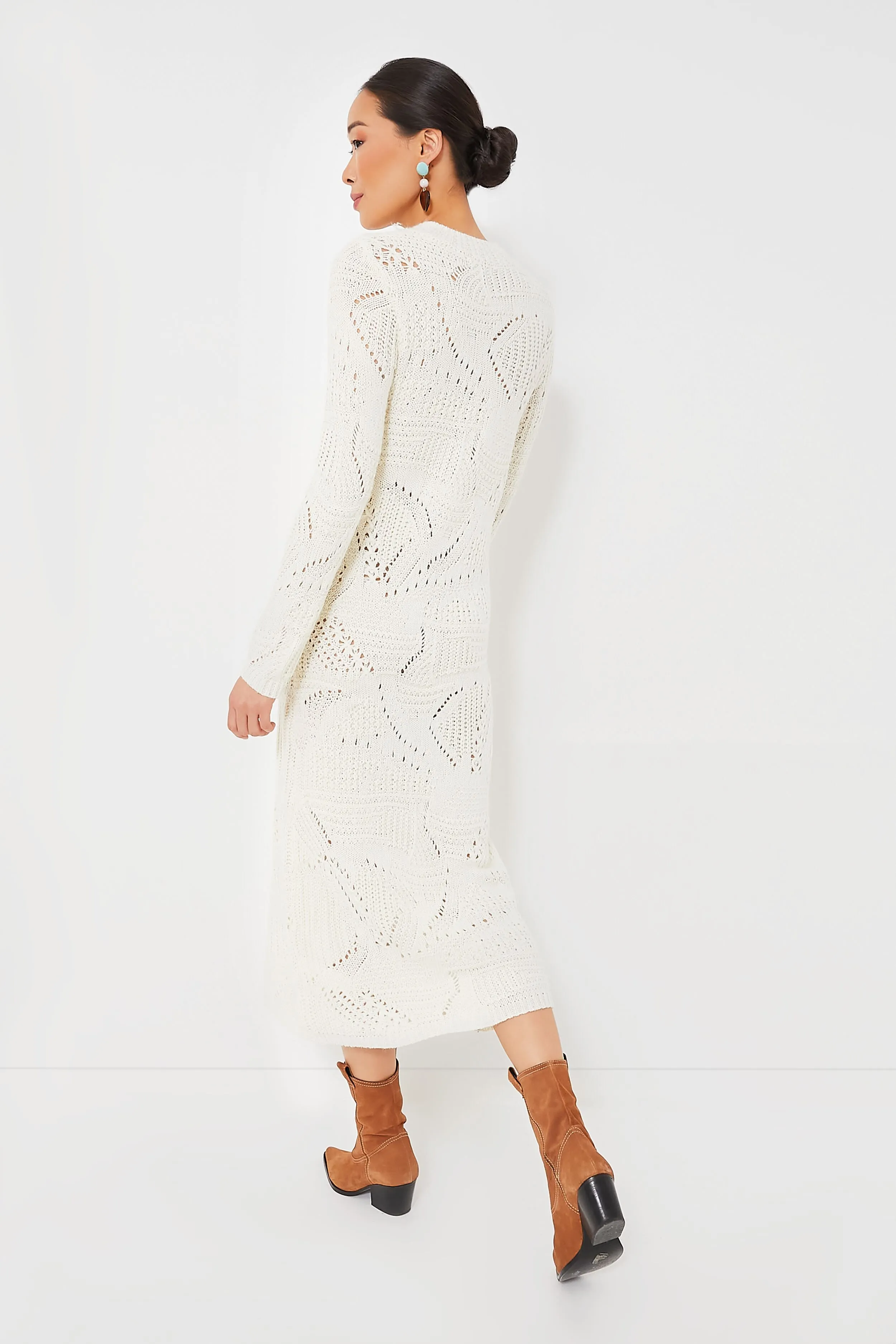 Cream Knit Maxi Dress sold by Tuckernuck product image thumbnail 4