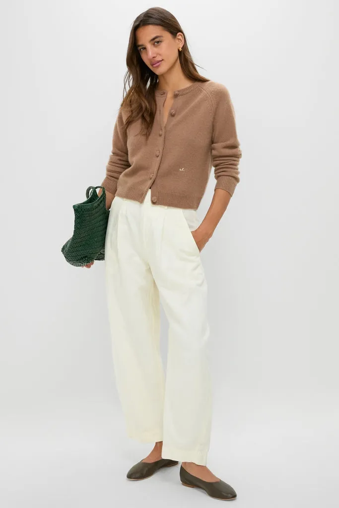 Mocha Cashmere Knot Button Phoebe Cardigan sold by Tuckernuck product image thumbnail 2