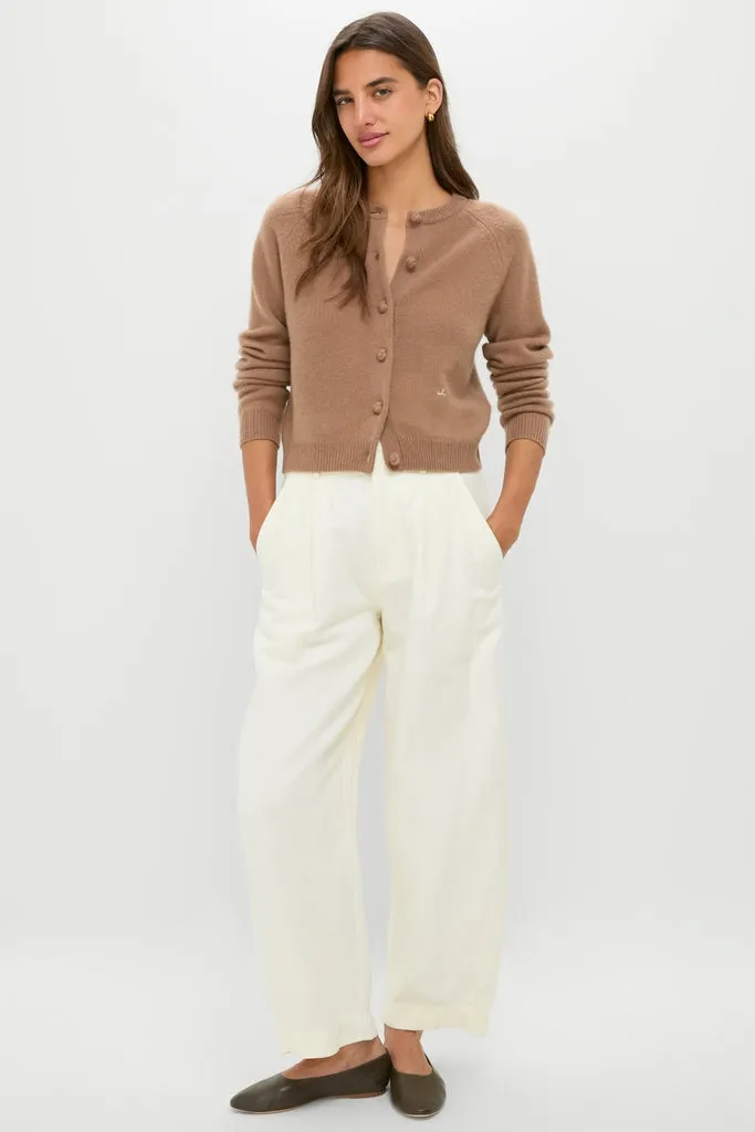 Mocha Cashmere Knot Button Phoebe Cardigan sold by Tuckernuck product image thumbnail 4