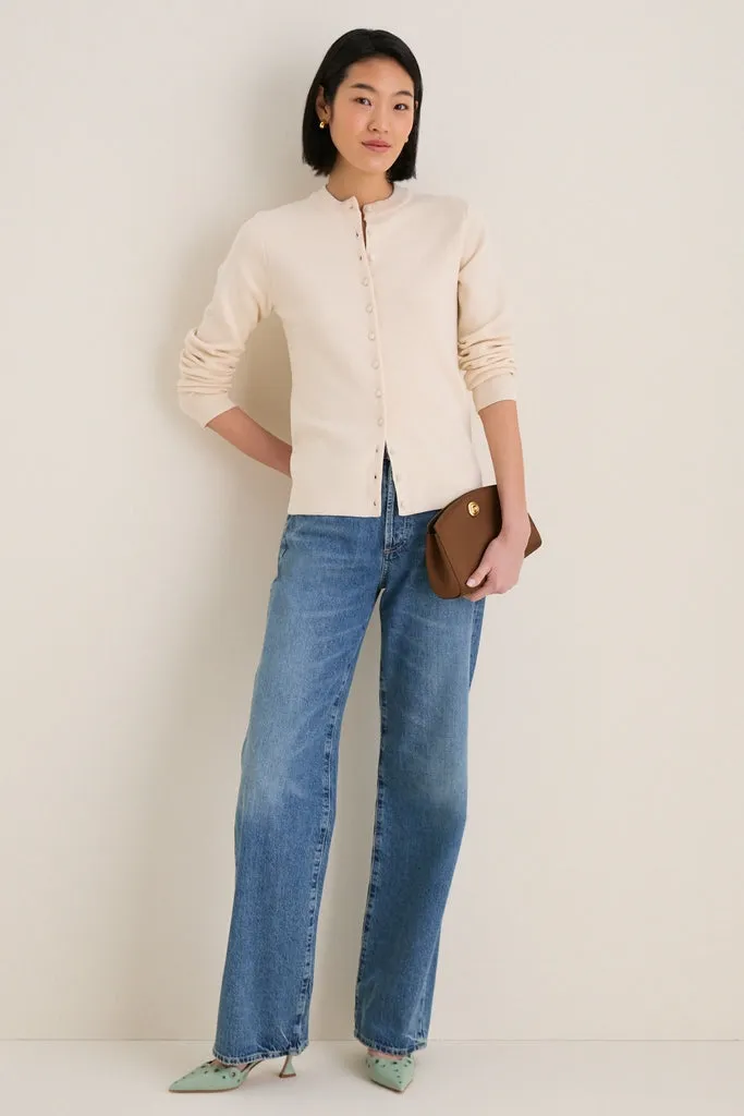 Ivory Structured Margaux Cardigan sold by Tuckernuck product image thumbnail 3