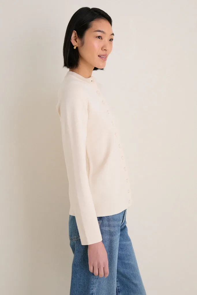 Ivory Structured Margaux Cardigan sold by Tuckernuck product image thumbnail 4