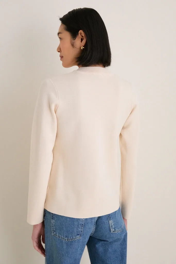 Ivory Structured Margaux Cardigan sold by Tuckernuck product image thumbnail 5