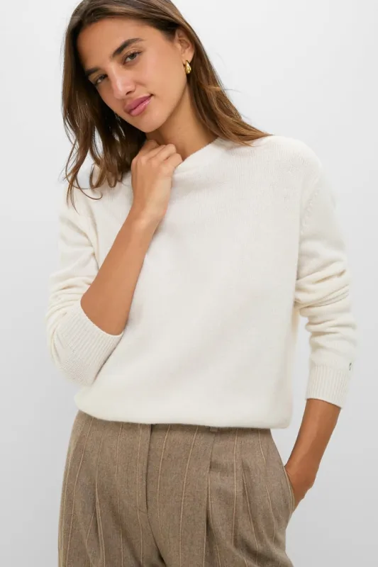Ivory Cashmere Boyfriend Bodie Crewneck made by Tuckernuck