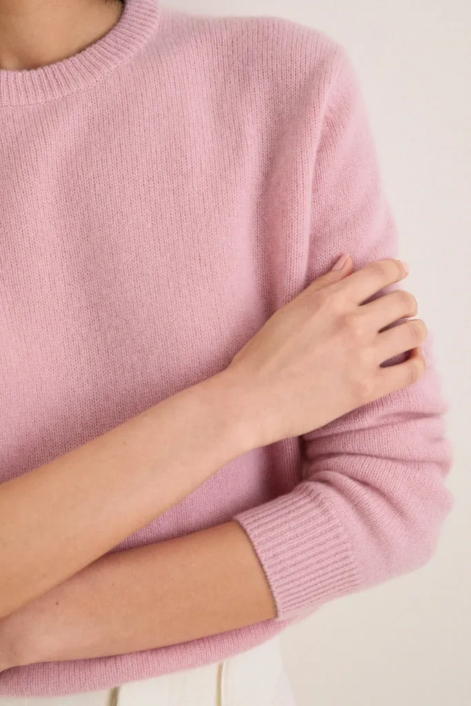 Powder Pink Cashmere Boyfriend Bodie Crewneck sold by Tuckernuck product image thumbnail 5
