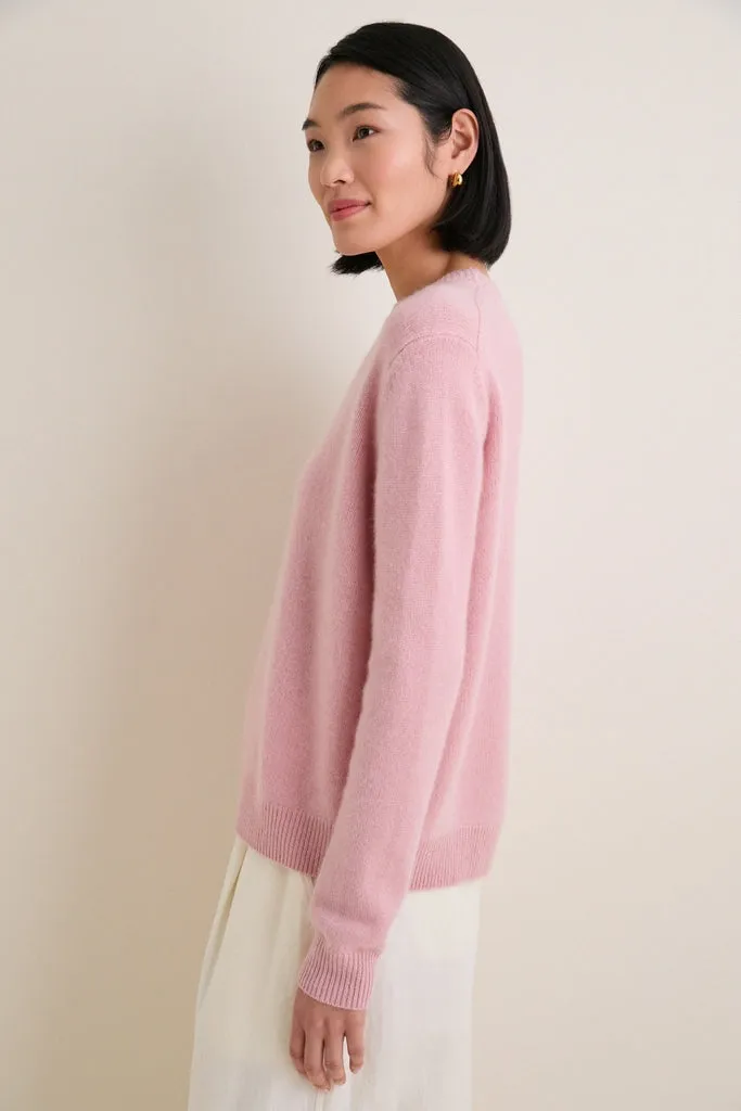 Powder Pink Cashmere Boyfriend Bodie Crewneck sold by Tuckernuck product image thumbnail 3