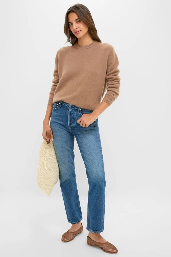 Mocha Cashmere Boyfriend Bodie Crewneck sold by Tuckernuck product image thumbnail 2