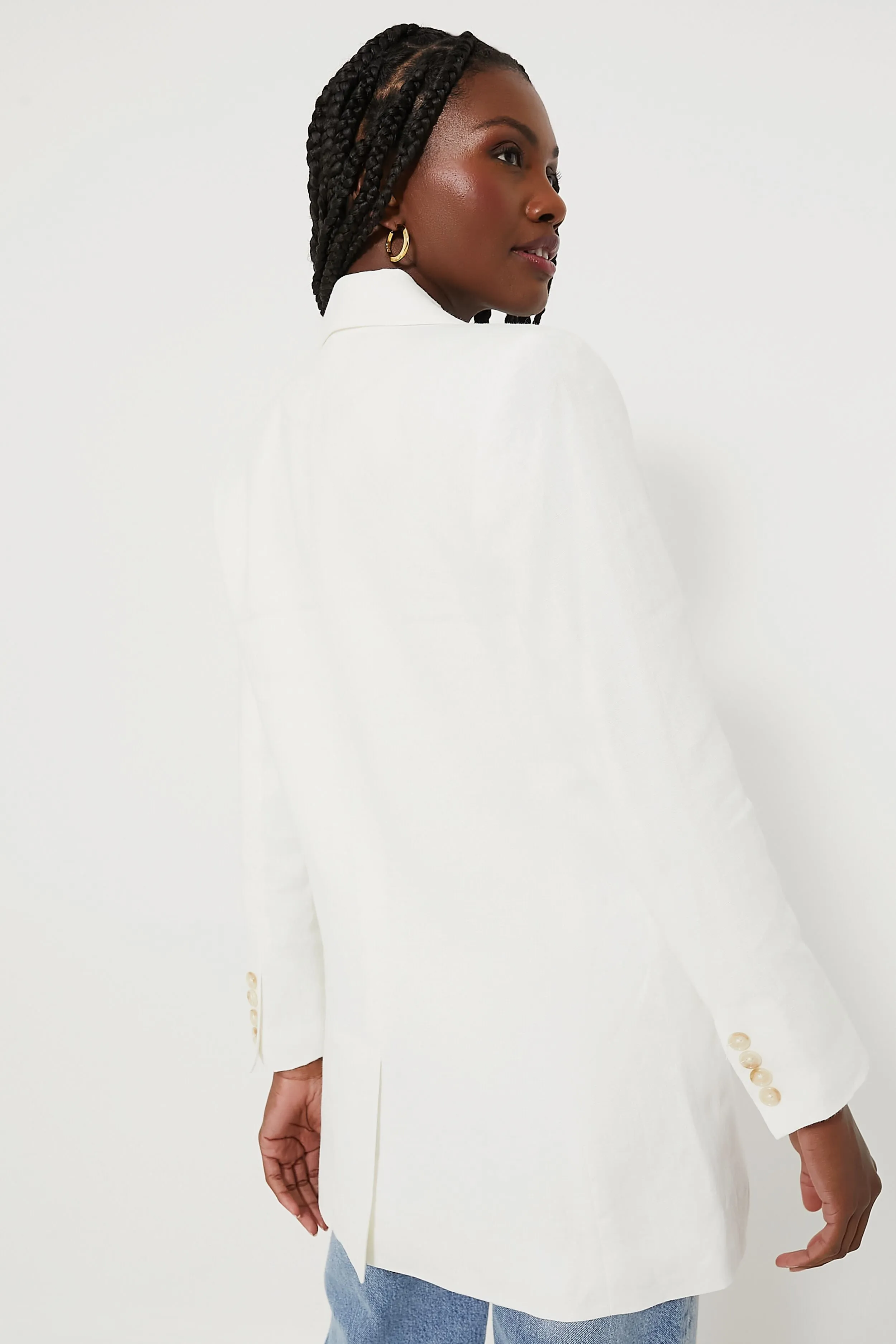 Oyster Linen Julius Blazer sold by Tuckernuck product image thumbnail 4