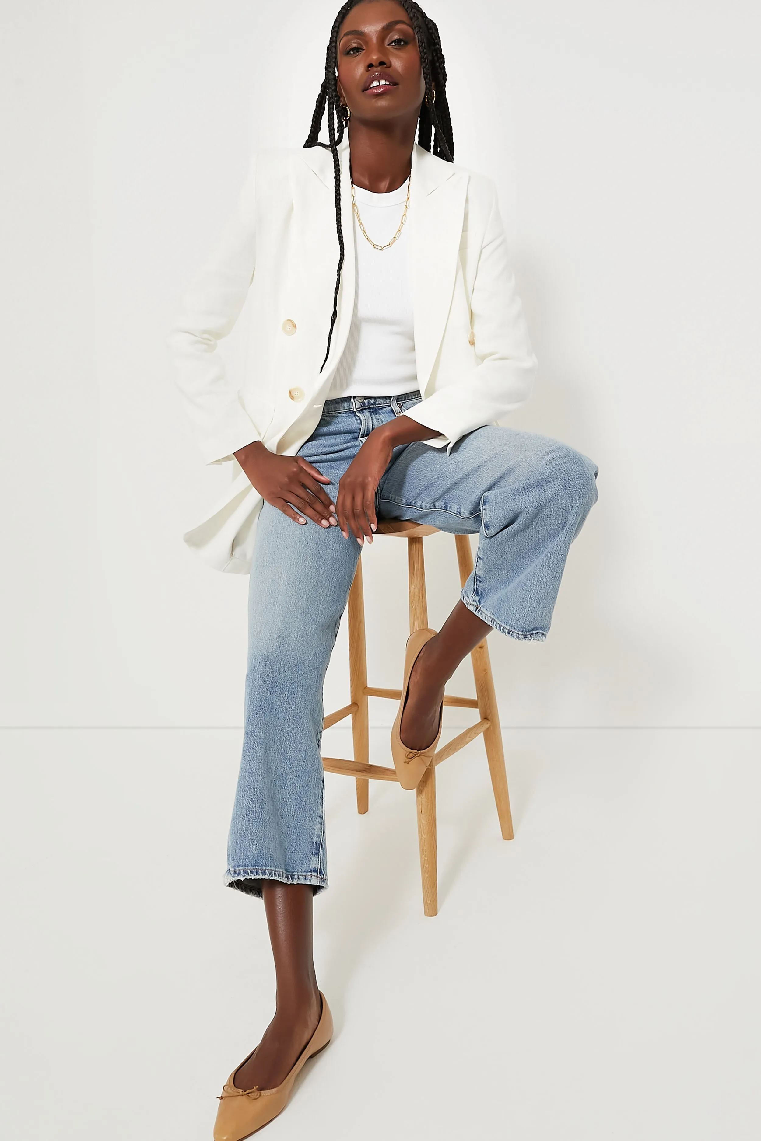 Oyster Linen Julius Blazer sold by Tuckernuck product image thumbnail 2