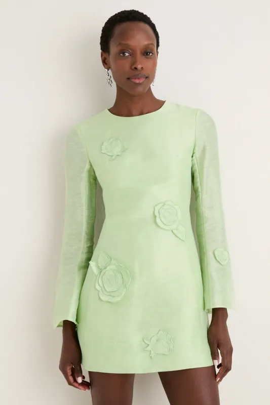 Juniper Green Suzanne Applique Mini Dress sold by Tuckernuck