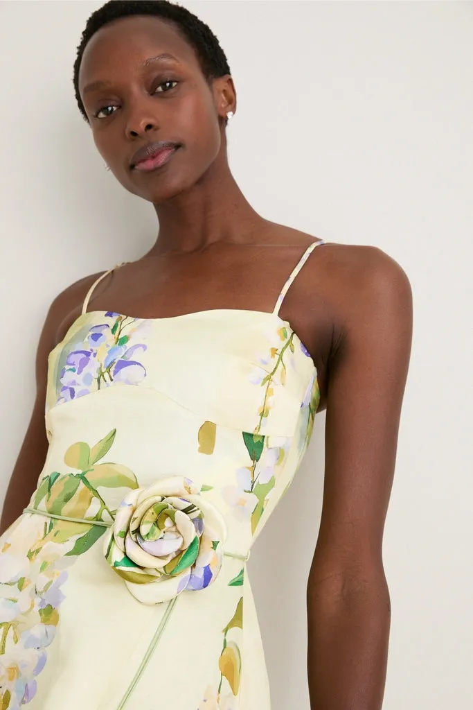 Wisteria Print Mariela Embellished Midi Dress sold by Tuckernuck product image thumbnail 2