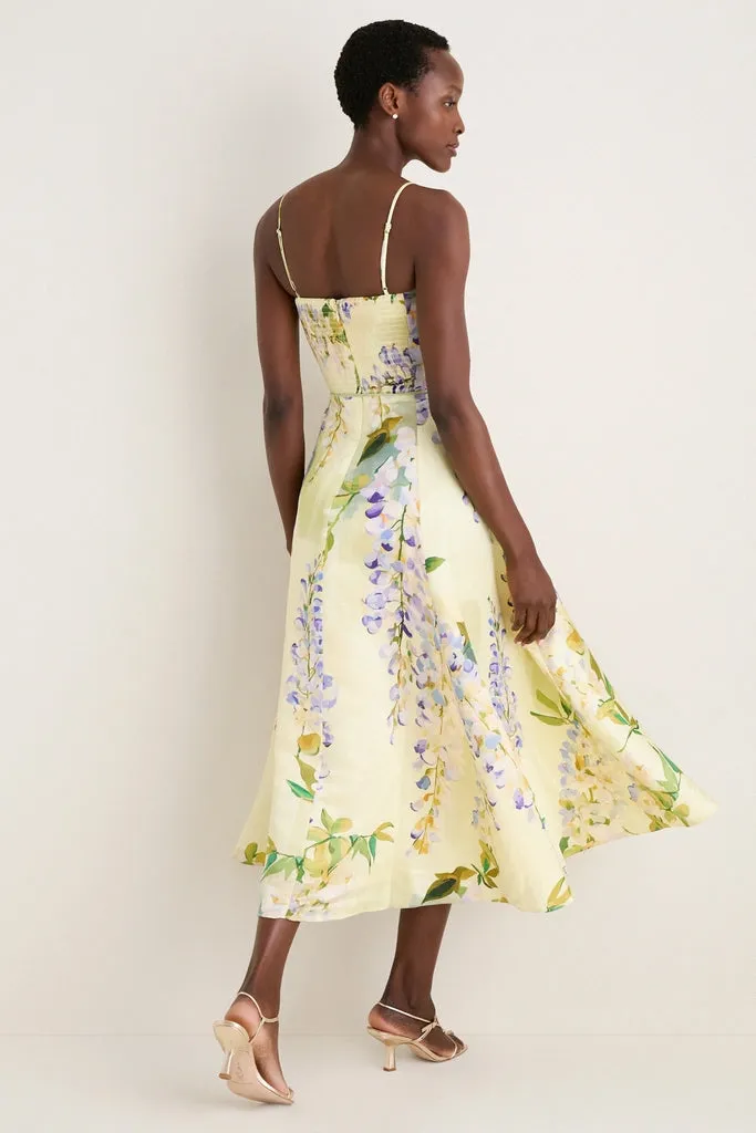 Wisteria Print Mariela Embellished Midi Dress sold by Tuckernuck product image thumbnail 5
