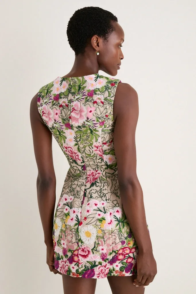 Multi Floral Mesh Flora Mini Dress sold by Tuckernuck product image thumbnail 5