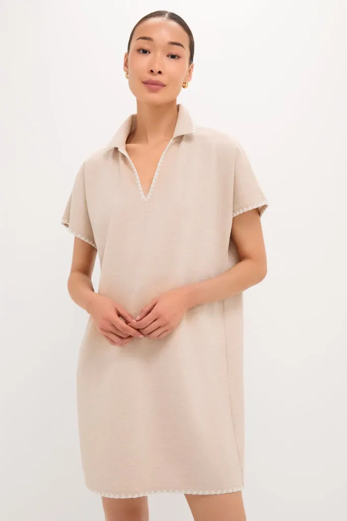 Sandstone Pique Melissa Mini Dress sold by Tuckernuck
