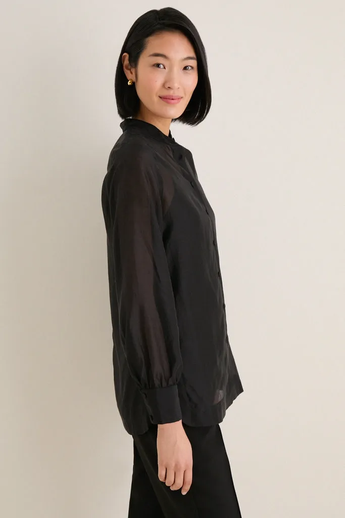 Black Sheer Organza Camelot Tunic sold by Tuckernuck product image thumbnail 3