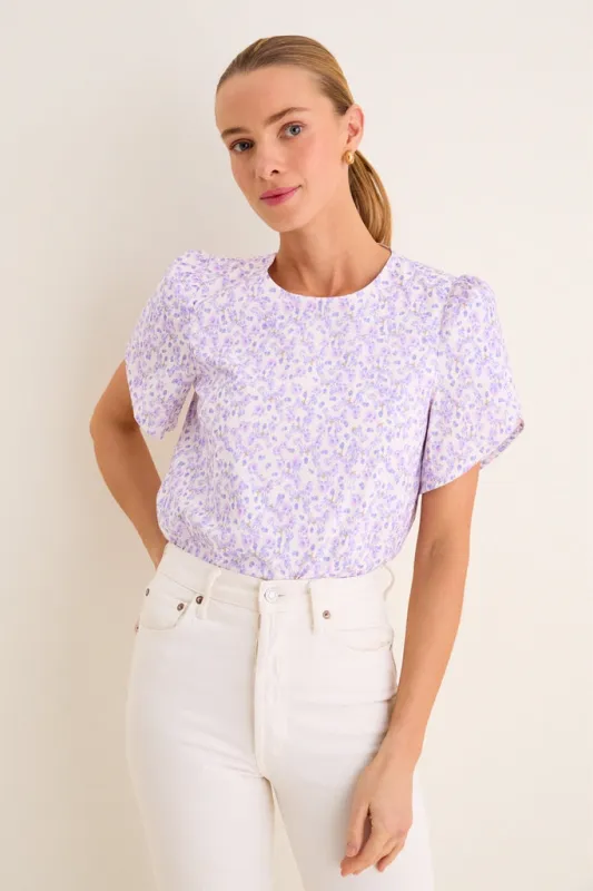 Lilac Floral Rosenberg Blouse sold by Tuckernuck