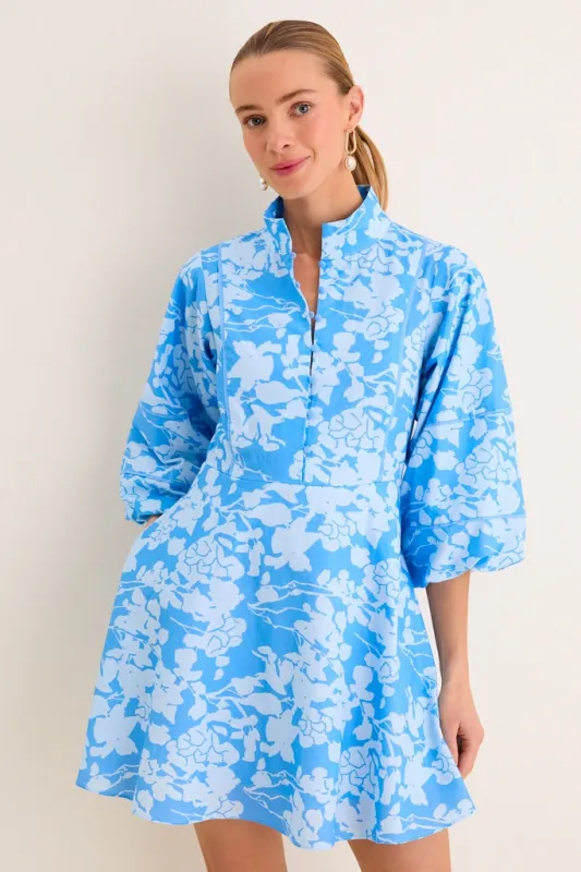 Morning Glory Floral Mini Hillsborough Dress made by Hyacinth House