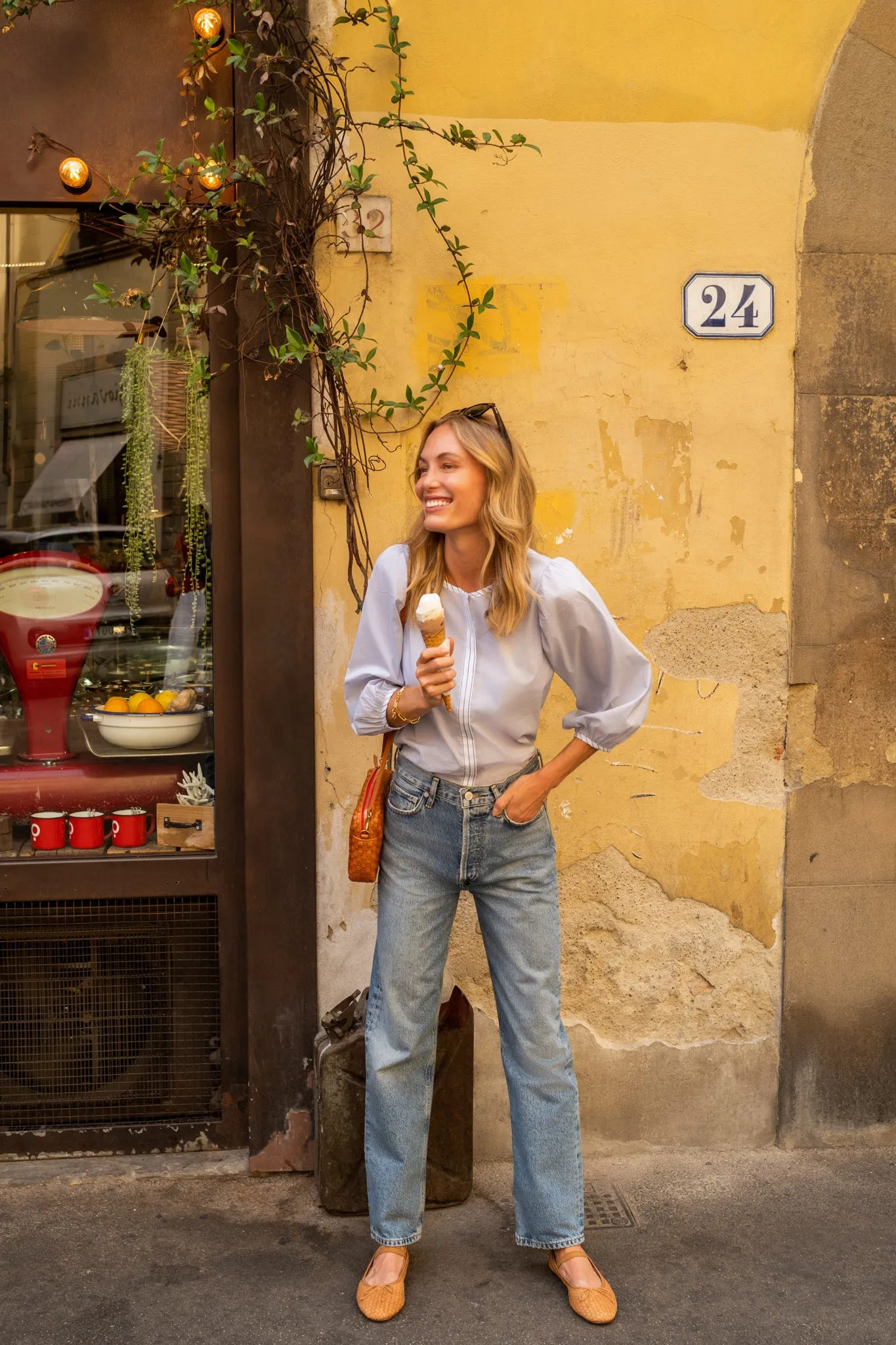 Honey Woven Leather Leonie Ballet Flat sold by Tuckernuck product image thumbnail 3