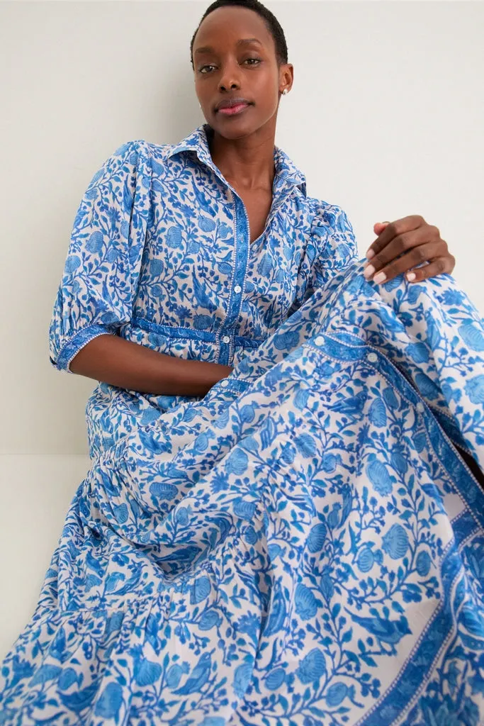 Blue White Blair Maxi Dress sold by Tuckernuck product image thumbnail 2