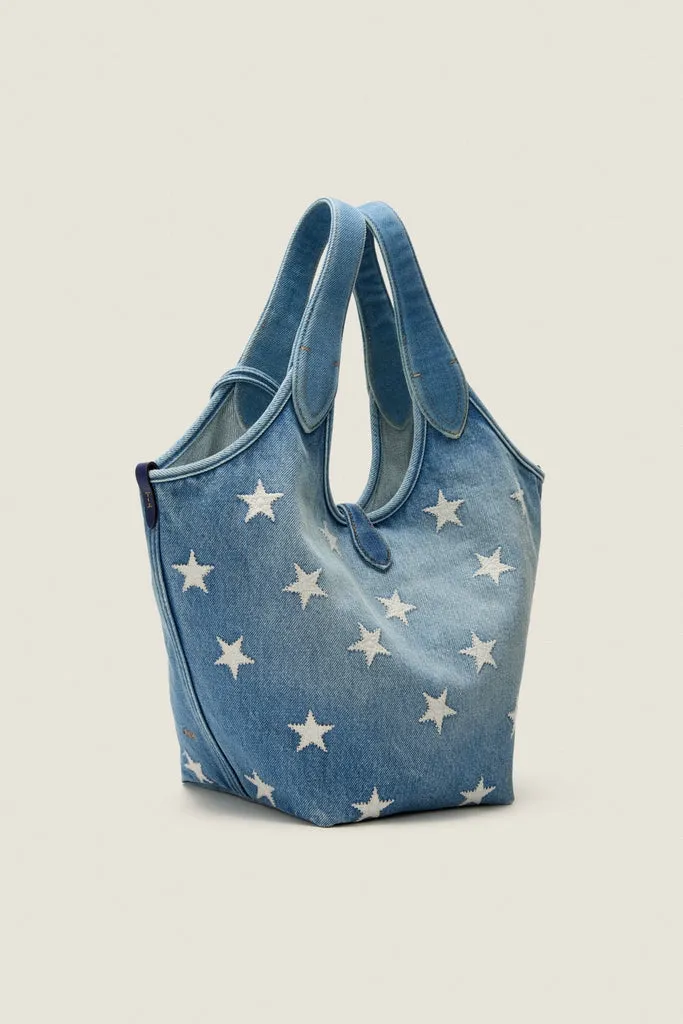 Christy Wash Denim Stars Tote sold by Tuckernuck product image thumbnail 5