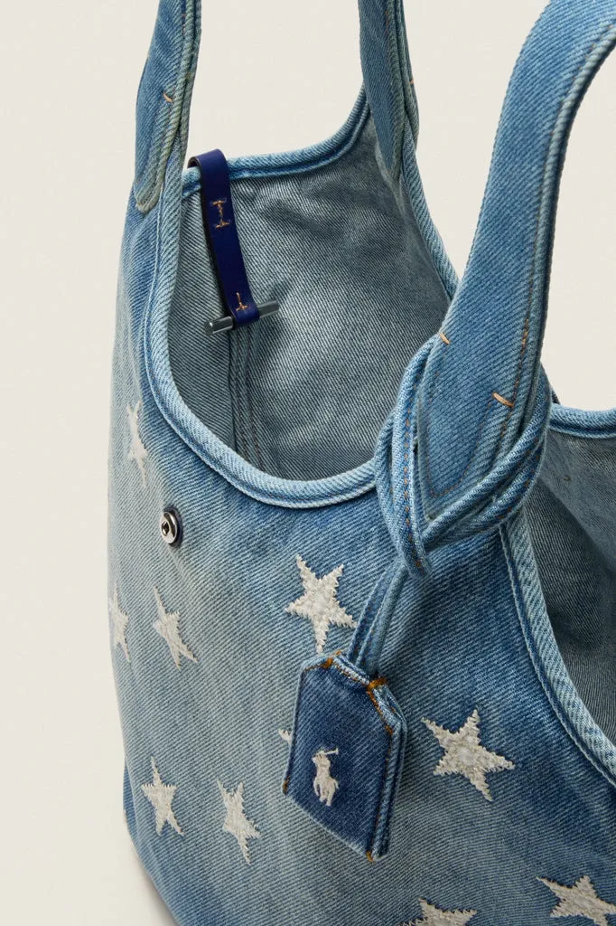 Christy Wash Denim Stars Tote sold by Tuckernuck product image thumbnail 3