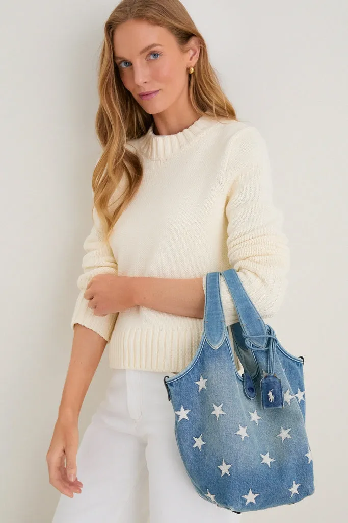 Christy Wash Denim Stars Tote sold by Tuckernuck product image thumbnail 2