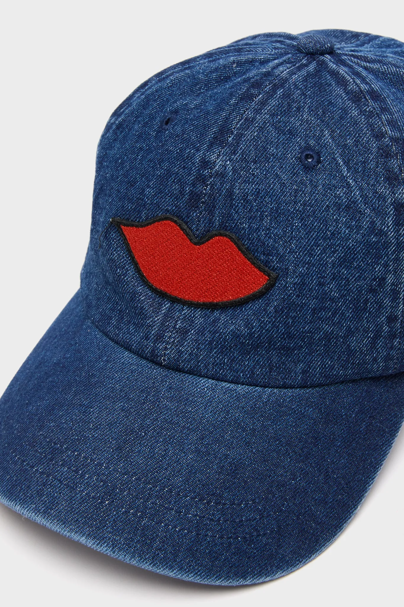 Denim with Lips Patch Baseball Hat sold by Tuckernuck product image thumbnail 4