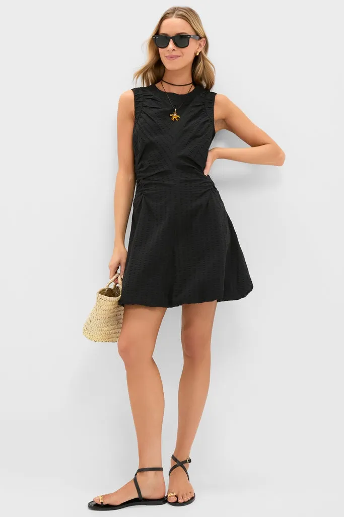 Black Seersucker Alisa Dress sold by Tuckernuck product image thumbnail 3