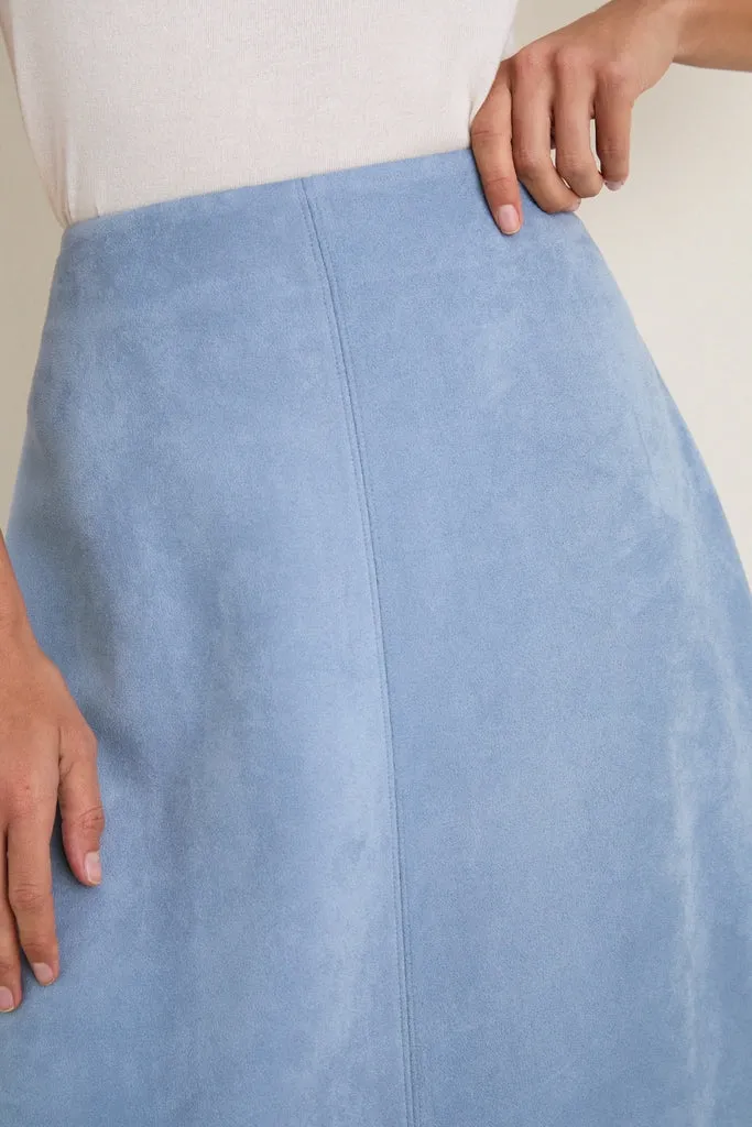 Maison Blue Suede Veronica Maxi Skirt sold by Tuckernuck product image thumbnail 5