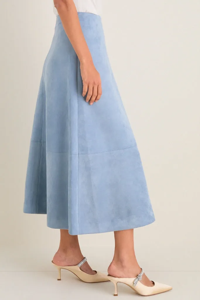 Maison Blue Suede Veronica Maxi Skirt sold by Tuckernuck product image thumbnail 3