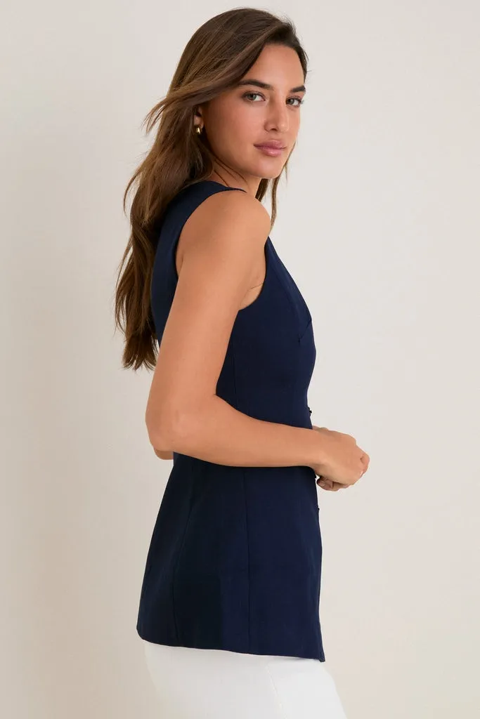 Navy Cotton Twill Duke Top sold by Tuckernuck product image thumbnail 4