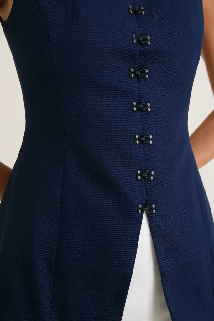 Navy Cotton Twill Duke Top sold by Tuckernuck product image thumbnail 3