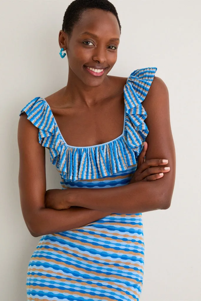 Ice Blue Viola Knit Maxi Dress sold by Tuckernuck product image thumbnail 4