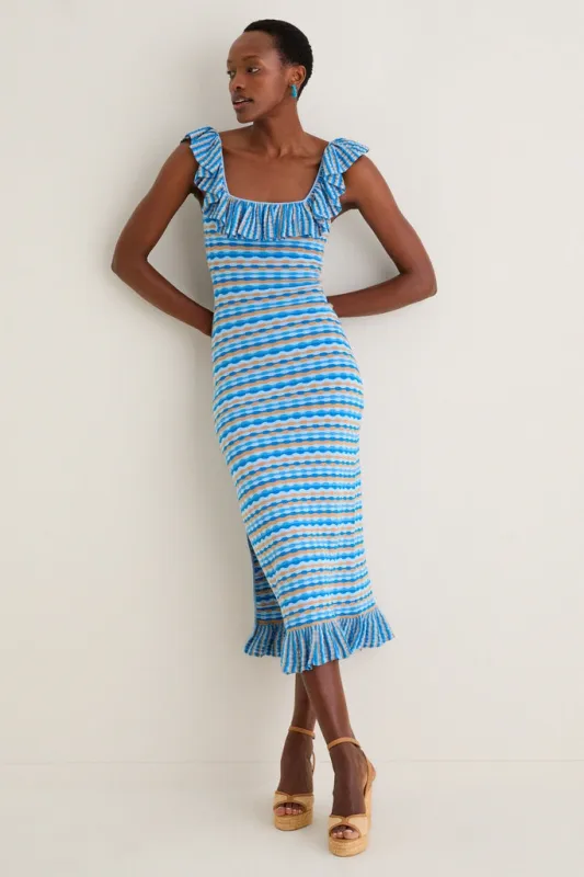 Ice Blue Viola Knit Maxi Dress sold by Tuckernuck