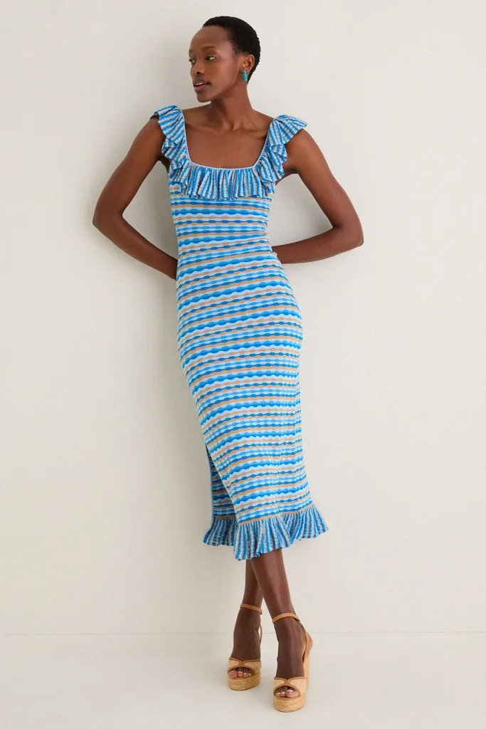 Ice Blue Viola Knit Maxi Dress sold by Tuckernuck