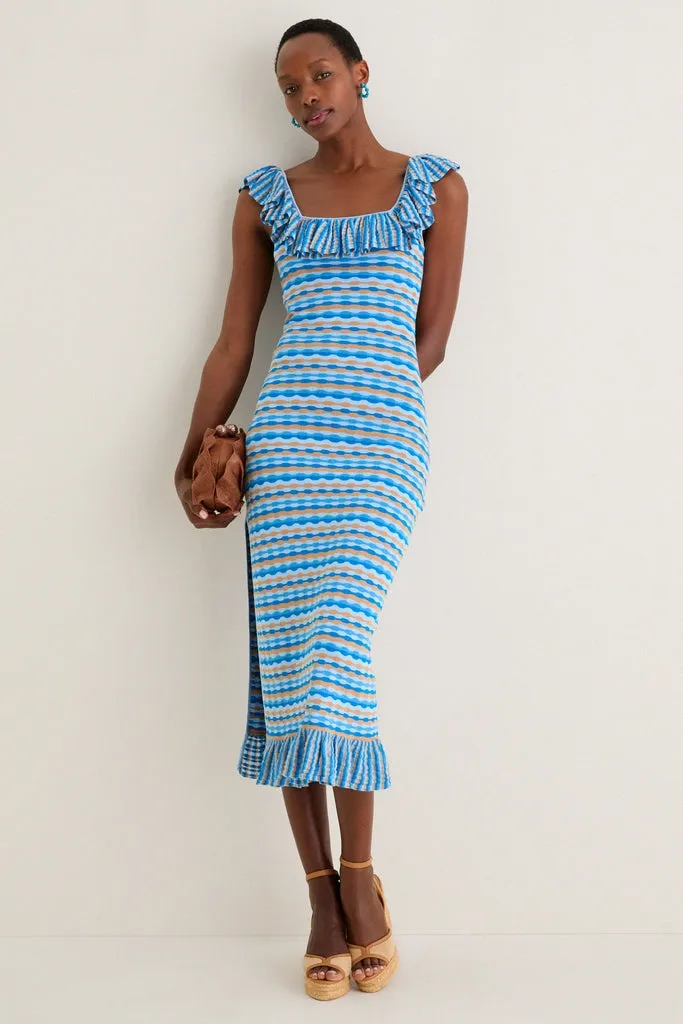Ice Blue Viola Knit Maxi Dress sold by Tuckernuck product image thumbnail 3