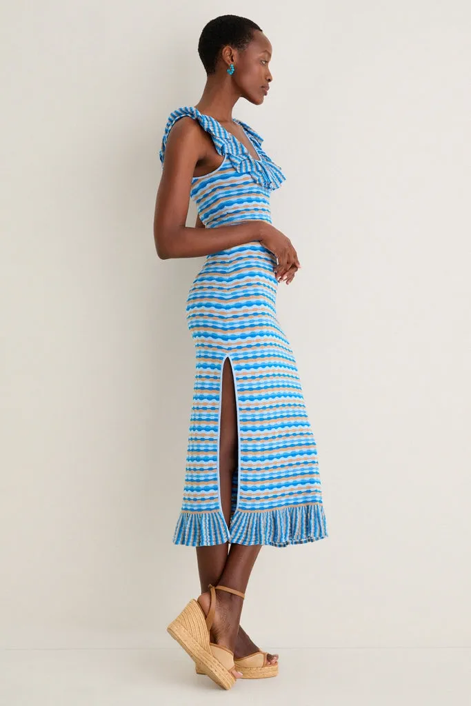 Ice Blue Viola Knit Maxi Dress sold by Tuckernuck product image thumbnail 5