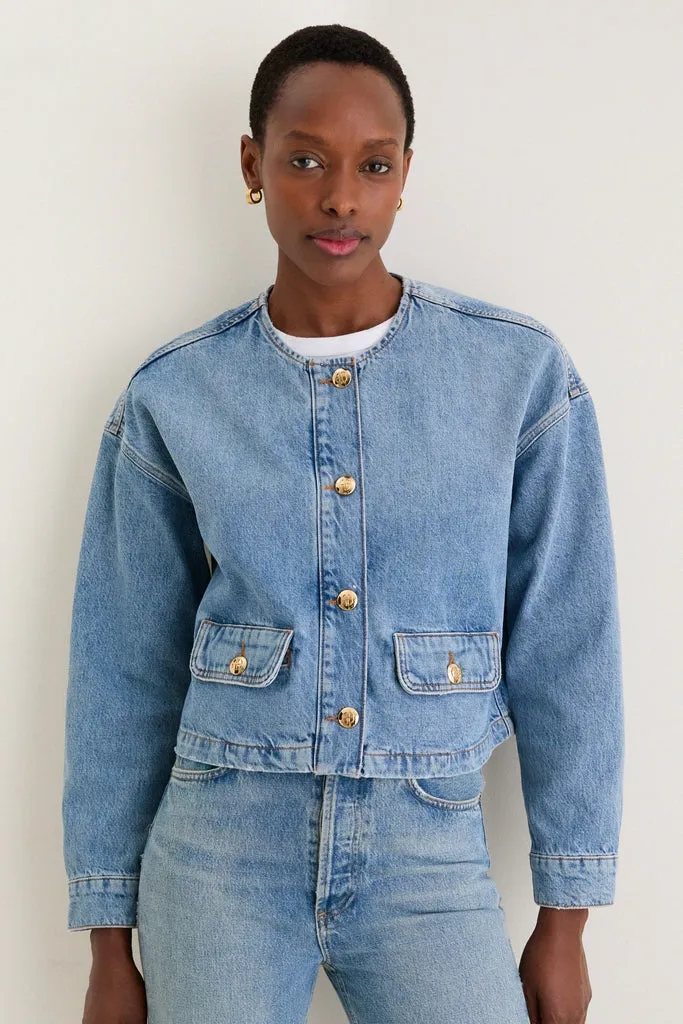 Caspian Blue Blanche Jacket sold by Tuckernuck