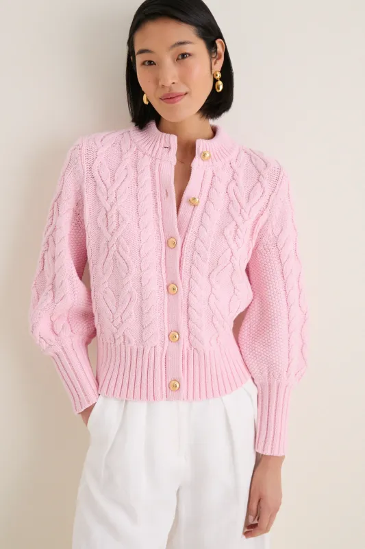 Pink Salt Cotton Colette Cardigan sold by Tuckernuck