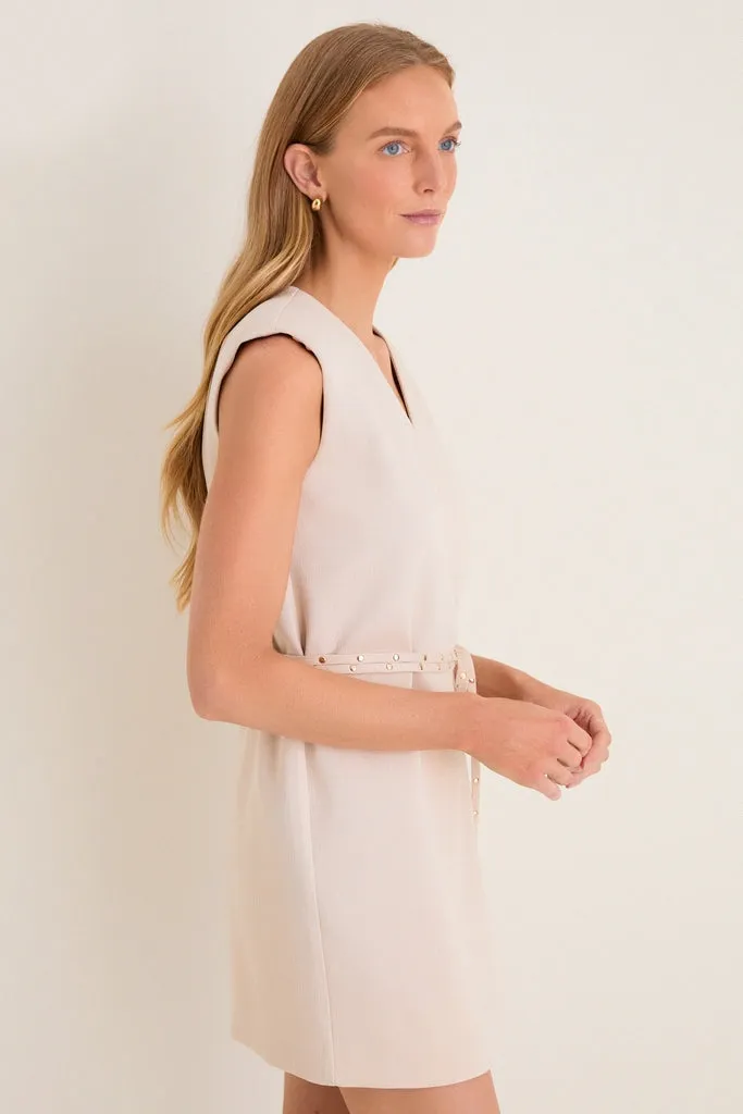 Beige Studded Belt Wren Wrap Dress sold by Tuckernuck product image thumbnail 4