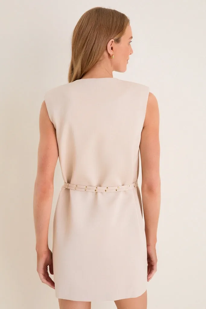 Beige Studded Belt Wren Wrap Dress sold by Tuckernuck product image thumbnail 5